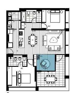 The Orchards 2 bed floorplan